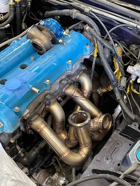 MAZDA MIATA MX5 1.6 Custom Made Stainless Steel Top Mount Tubular Turbo Manifold