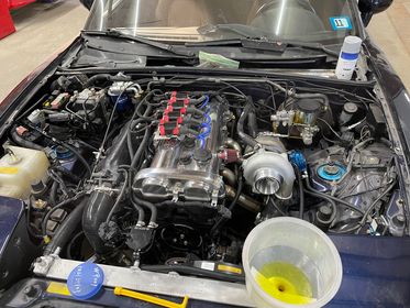 MAZDA MIATA MX5 1.6 Custom Made Stainless Steel Top Mount Tubular Turbo Manifold