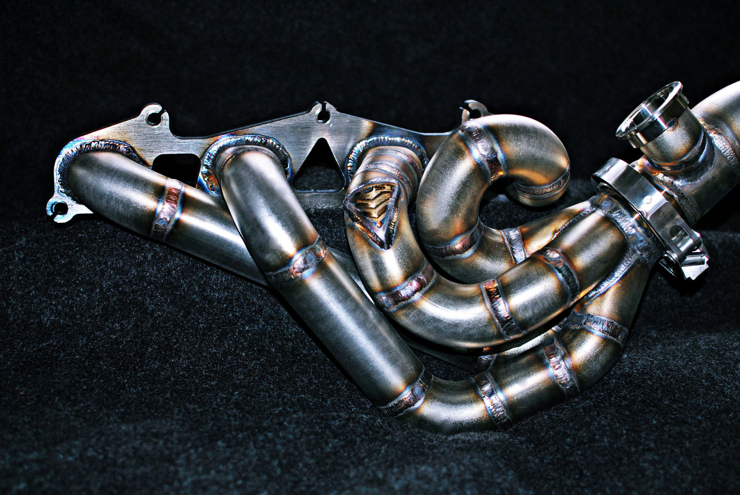 SAAB 900NG 9-3 9-5 9000 B204 B234 B205 B235 2.0 2.3 Stainless Side Mount / Side Winder Gearbox Tubular Manifold