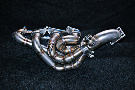 SAAB 900NG 9-3 9-5 9000 B204 B234 B205 B235 2.0 2.3 Stainless Side Mount / Side Winder Gearbox Tubular Manifold
