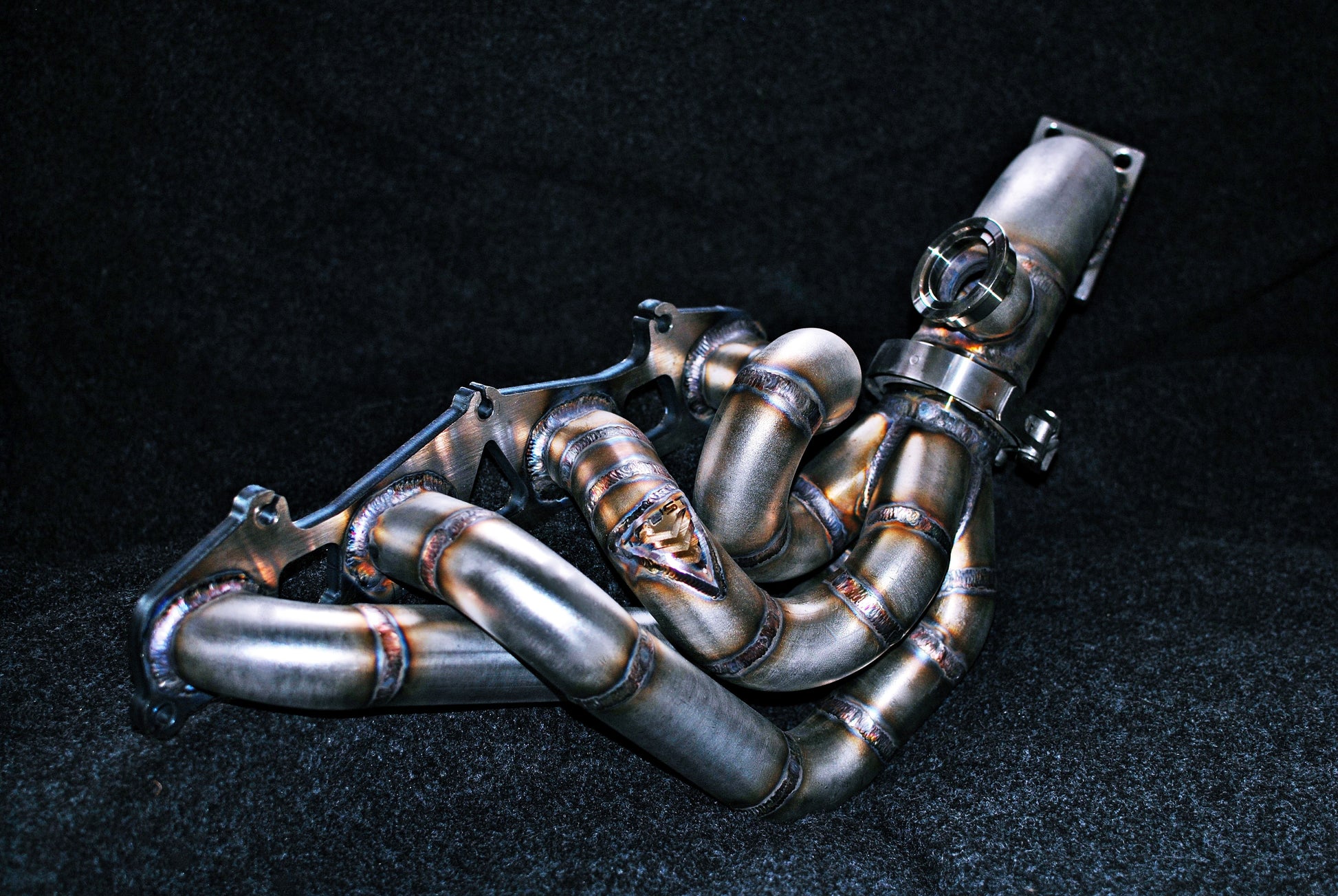 SAAB 900NG 9-3 9-5 9000 B204 B234 B205 B235 2.0 2.3 Stainless Side Mount / Side Winder Gearbox Tubular Manifold
