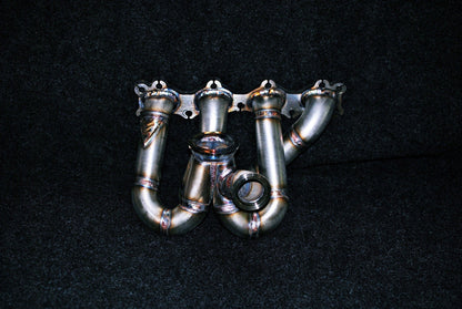 MAZDA MIATA MX5 1.6 1.8 Custom Made Stainless Steel Top Mount Tubular Turbo Manifold